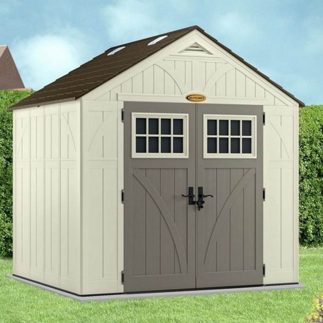 Suncast Tremont Plastic Apex Shed 8X7