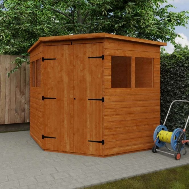 Woodlands Shiplap Corner Shed